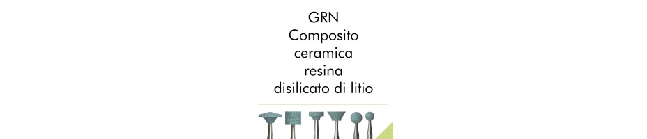 GRN - Composito, ceramica, resina, disilicato di litio.