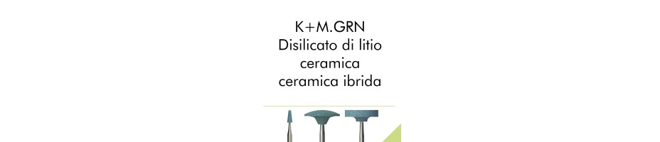 K+M.GRN - Disilicato di litio, ceramica, ceramica ibrida.