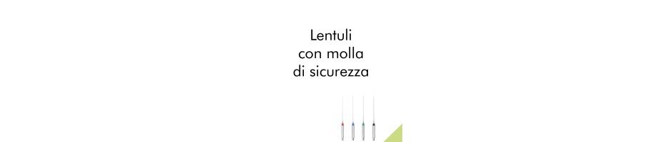 Lentuli con molla di sicurezza
