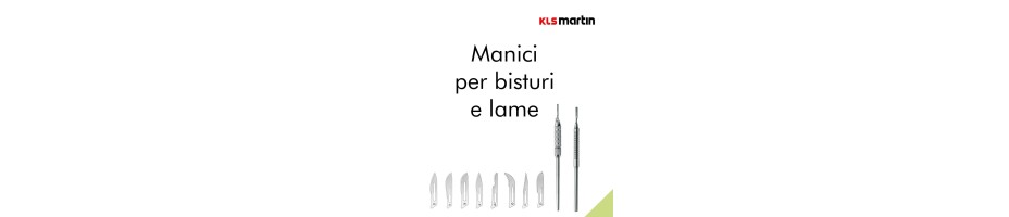 Manici per bisturi e lame