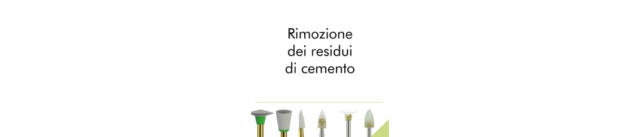 Rimozione dei residui di cemento e lucidatura
